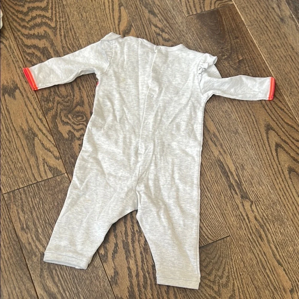 Gray Kids One Piece with Red Accents little marc jacob 6 months baby girl sale